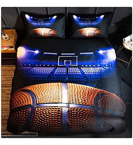 Homebed 3D Sports Basketball Bed Linen Set for Kids 0