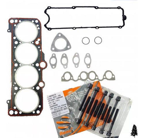 Ciccarelli Kit Junta Tapa Cilindro + Jgo Bulones VW Gol 1.6 2007 En Ade 0