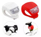 Set of 2 Battery-Powered Bicycle Lights Front Rear Safety 0