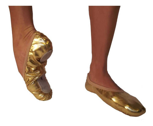 Impulso Danza Gold and Silver Arabic Dance Slippers 1