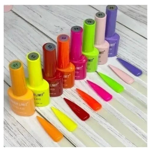 Kit X12 Semi-Permanent Nail Polishes Charm Limit UV 1