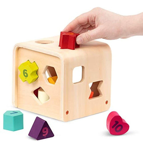 Battat - Shape Sorter for Toddlers - Learning Cube 4