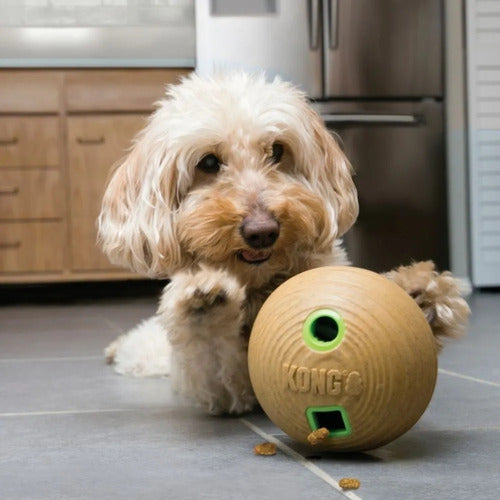 Kong Bamboo Feeder M Snack Dispensing Ball for Dogs 2