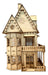 Gothic Wooden Dollhouse for Barbies - Fibrofácil MDF - Unique Design with Opening Windows - 145cm 0