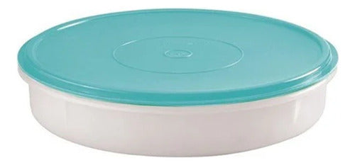 Tupperware Round Freezer Container Ideal for Pizzas or Tarts 3.7L 0