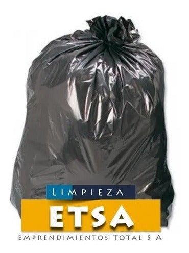 100 Black Trash Compactor Bags 80x110 1