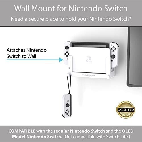 Soporte De Pared Para Nintendo Switch Totalmount Blanco 1