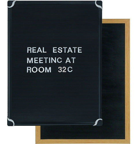 Mastervision Letter Board 24 X 36 Black With 1