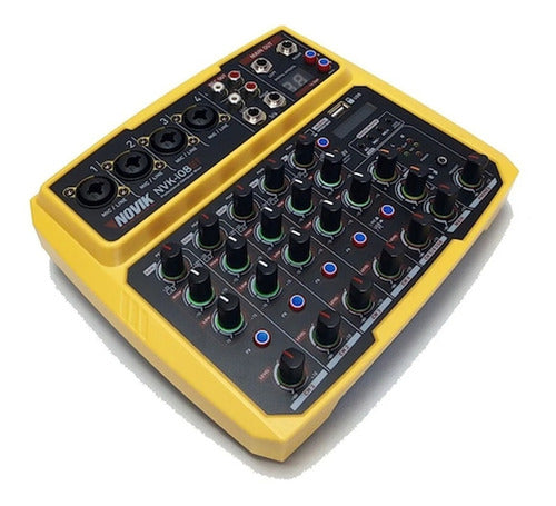 Novik NVK-i08BT Bluetooth Interface USB Mixer Console - 8 Channels 3