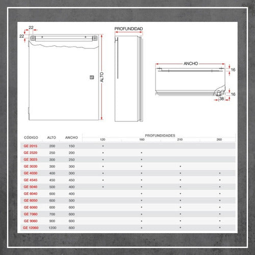 Traditional IP65 Waterproof Metal Cabinet 450x450x160 mm 3