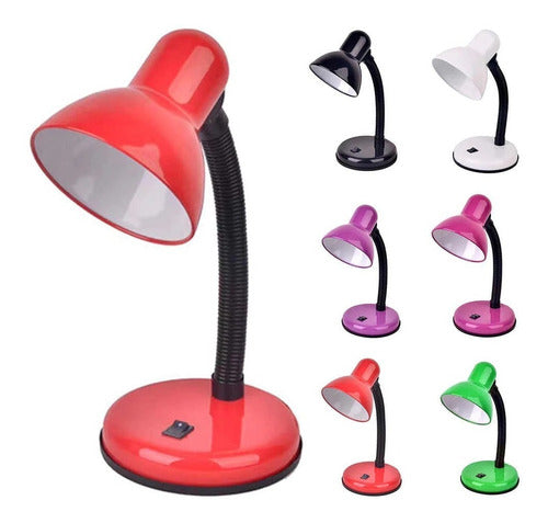 Everest Flexible Arm Desk Lamp with Bulb 1