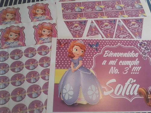Princess Sofia Personalized and Printed Birthday Combo 3