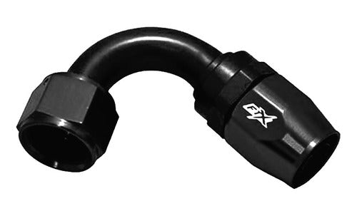 120° AN 12 FTX Black Connection Fitting 0