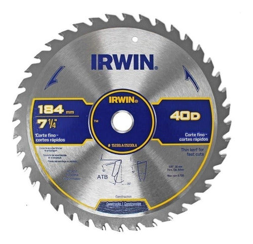 Irwin Hoja P/sierra Circ. 12 X40d. P/mad - Ynter 0