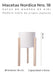 Eggys Nordic Planters with Wooden Legs X 3 2