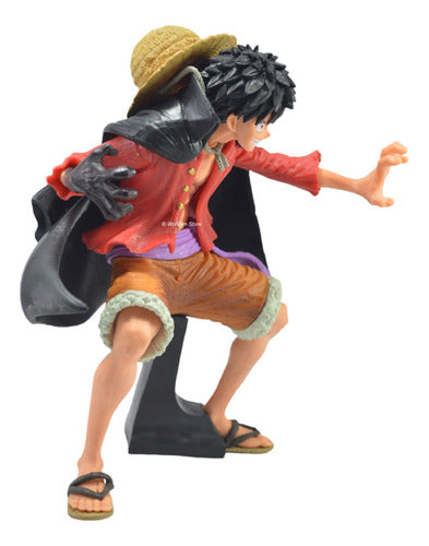 Figura Muñeco Gashapone One Piece Luffy Con Capa 3