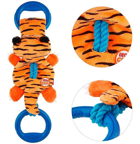 GiGwi Double Handle Tiger Chifle and Rope 6