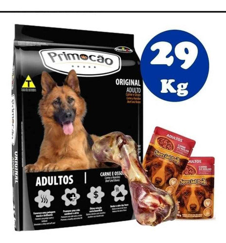 Primocao Adulto 20 + 8kg +3 Paté + Smoochie 0