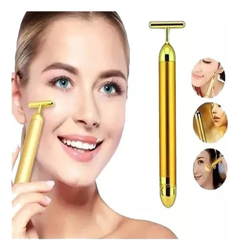 Golden Pulse 24k Facial Massager with Anti-Aging Vibration 0