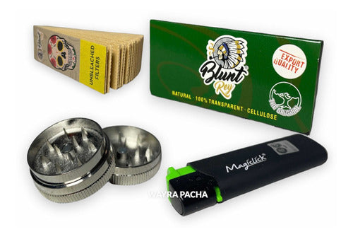 Wayra Pacha Combo Cellulose Paper / Grinder / Filter / Lighter 0