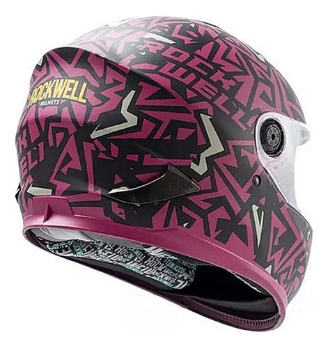 Rockwell Integral Helmet R929 Plain Syrah Matte Graphics 5