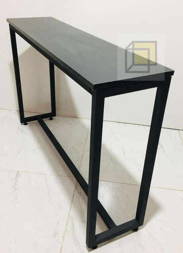 Cuarto G Muebles Industrial Style White Reception Table 80x30x77 4