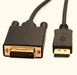 Puresonic Display Port Male to DVI Male Adapter 20cm 0