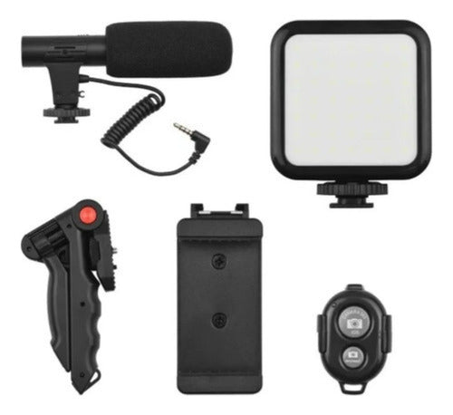 Atera Video Streaming Kit with LED Light, Microphone, Remote Control 5