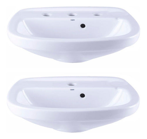 Roca Traditional Column Basin Capea Bathroom Sink 3