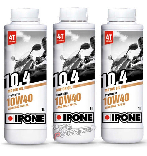 Ipone Kit 3L Motor Oil 10.4 4T 10W40 Semi-Synthetic 0