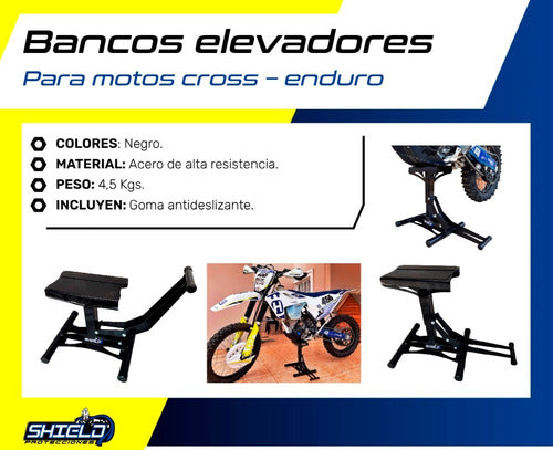 Gaspar Ringuelet Shield Protecciones Motorcycle Lift Bench Enduro / Cross / Street. Free Shipping! 6