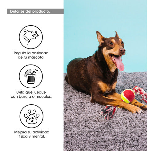 Pawfy Premium Anti-Anxiety Knot & Ball Toy for Dogs 1