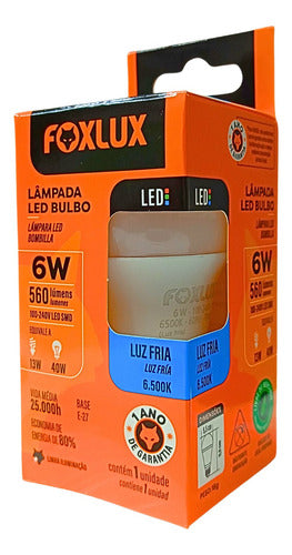 Lampada Luz De Led Bivolt 6w Bulbo 6500k Kit Com 10 Uni 3