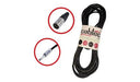 CAB-TEC XLR Male to 1/4" TS Cable 3 Meters 4