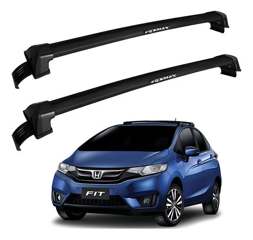 Eqmax New Wave Roof Bars for Honda Fit 2015-2021 - Black 0