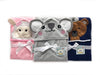 Baby Hooded Towel Featuring Embroidered Animals - 0-2 Years - 100% Cotton 5