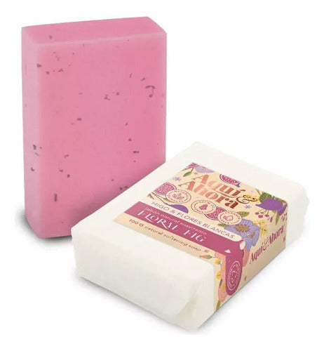 Monte Kurama Floral Fig Soap with White Flowers 0