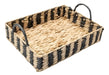 Rústico Hogar Woven Tray - Natural/Black 0