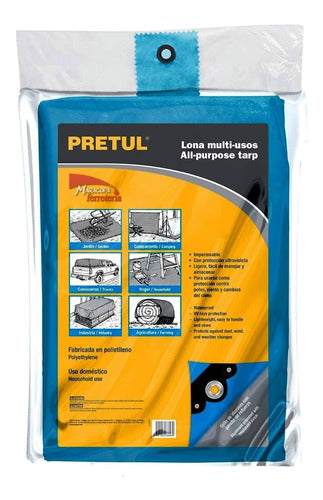 Pretul Multi-Purpose Waterproof Tarpaulin 4 X 5 Meters Blue 1