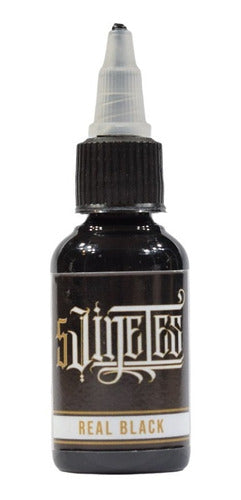 Tinta Tattoo 5 Jinetes Ink 1oz. Real Black 0