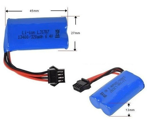 TecnoliveUSA Battery 13400 320mAh 6.4V 1