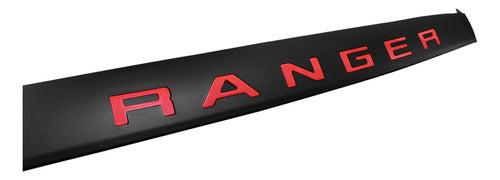 Deflector De Capó Negro Con Logo Rojo Ford Ranger 2023+ 3