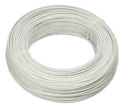 Cable De Cobre Flexible 1,00mm² Blanco-rollo 100mt 0