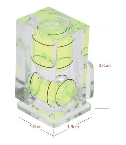 Nível Bolha De 2 Eixos - Sapata Para Dslr Fotógrafos 2