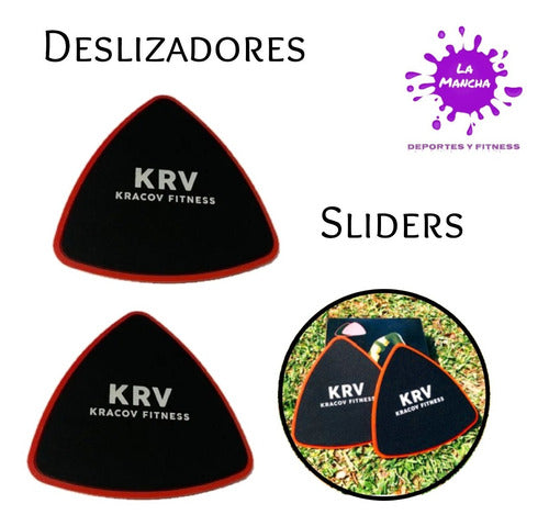 KRV Core Sliders Deslizadores Fitness Entrenamiento Abdominales 3