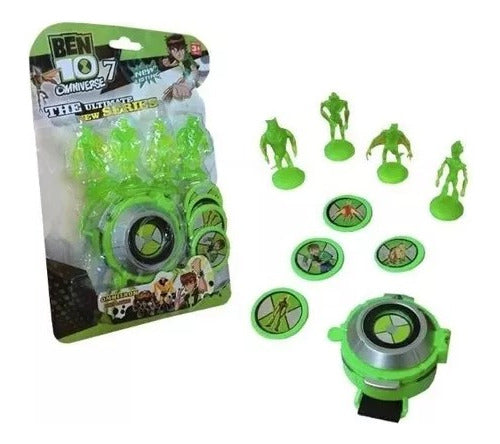 Reloj Ben 10 Omnitrix Lanza Tazo Con Luz Y Sonido 1