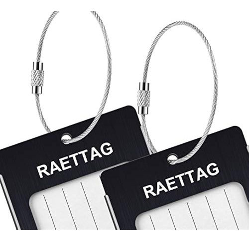 LLFSD Raettag Luggage Tags - Black 2-Pack 4