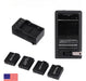 SJ4000 4pcs 3.7V 900mAh Li-ion Battery + Charger for Action Camera 0