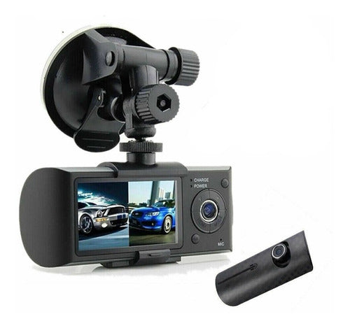 Camara Filmadora Auto Vehiculo R300 Doble Lente  Ph Ventas 0