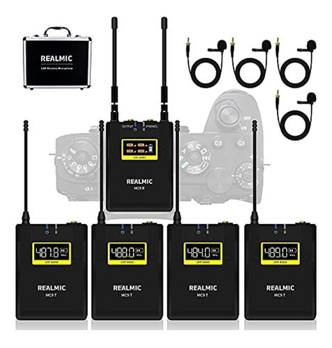 Mc9f Sistema De Micrófono Lavalier Inalámbrico Con Transmiso 0